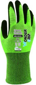 Arbeitshandschuh Terra Touch WG-260G von WONDER GRIP in Gelb, Schwarz und Grün, Größe 9, mit Latexbeschichtung und EN 388 Schutznorm - Bild 1