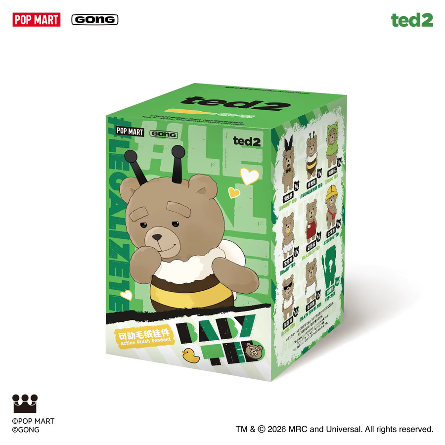 POP MART Ted 2 Baby Ted, Plüsch-Anhänger, Mystery Box, ab 18 Jahren - Bild 4