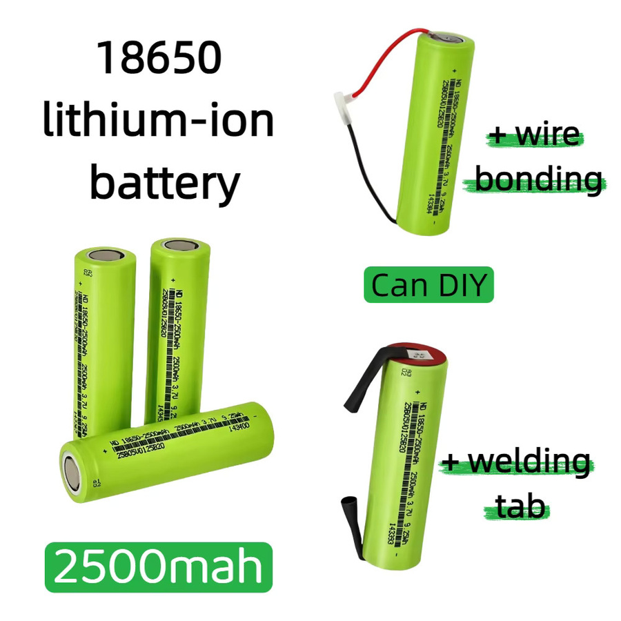 Lithium-Ionen-Akku 18650 von Roza Cinnie, 2500 mAh, 3,7 V, Farbe: Grün - Bild 2