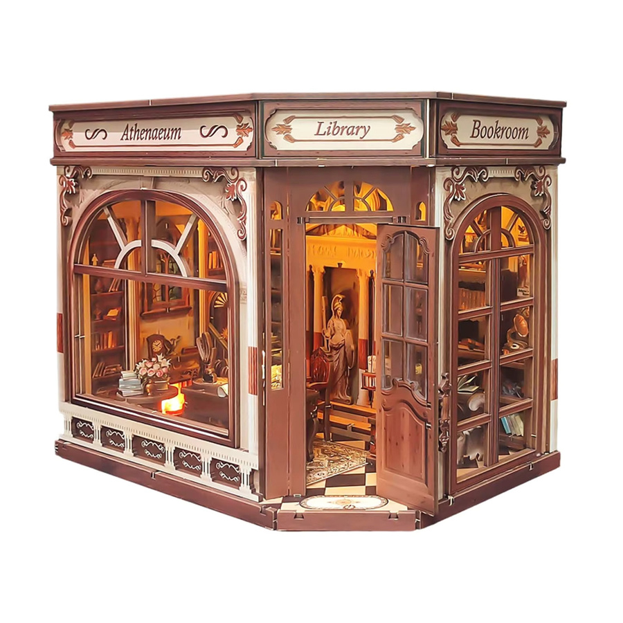music park Athener Weisheitsbibliothek-Bücherregal, 3D-Holzpuzzle, mit Beleuchtung, ab 14 Jahren - Bild 2