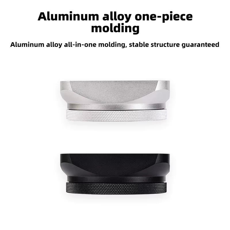 Premium Aluminium-Gegenlichtblende in Silber für Fujifilm X100VI X100F X100S X100T Kameras mit Adapterring - Bild 3