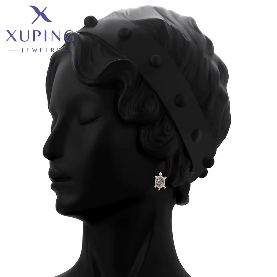Xuping Jewelry Creolen, Gold, Zirkonia, Damen - Bild 3