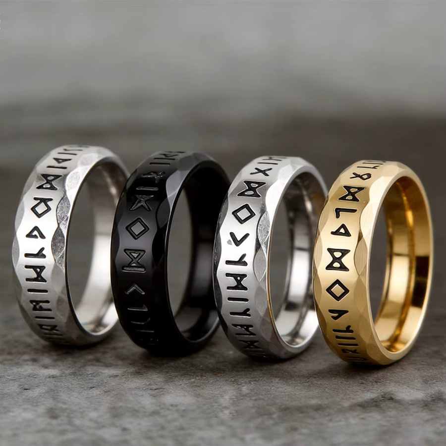 SUNFLOWERZHU Ring Edelstahl, Silber, Herren - Bild 2