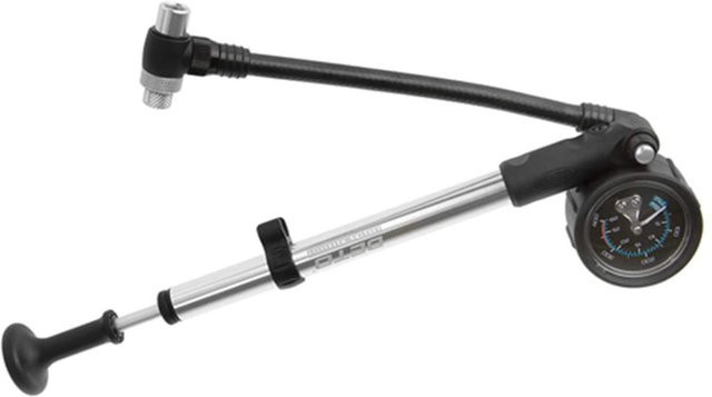 Beto Dämpferpumpe für Fahrrad Federgabel mit Manometer, AV, 28 Bar / 400 PSI, Schwarz - Bild 1