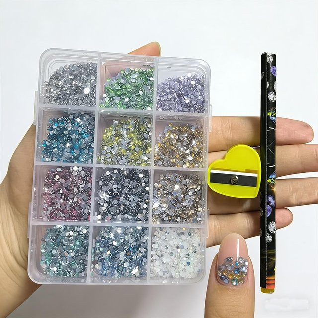 MAFANAILS Nagelkunst-Strass, 2mm, Glänzend, Unisex - Bild 1