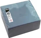 PROnappe Papierservietten Grau B/L: 38 x 38 cm - Bild 1