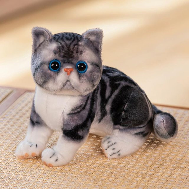Binchi Fitness Katze Plüschtier, Tiger gemustert, ab 14 Jahren - Bild 1