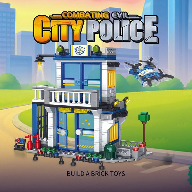 TYCOLE Polizeistation, Bausteinset, 352-teiliges Set - Bild 1