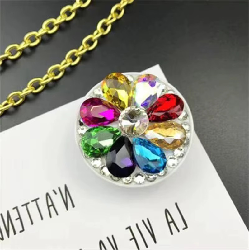 JXSFLYE Handy-Ringhalter mit glänzendem Pferdeauge-Design und Diamantbesatz in Gelb und Multicolour - Bild 3