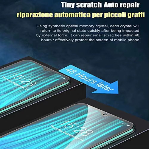 4-teiliges Hydrogel Display Schutzfolien-Set für Google Pixel 8 7 6 5 Pro und 7a 6a 5a in Transparent - Bild 2