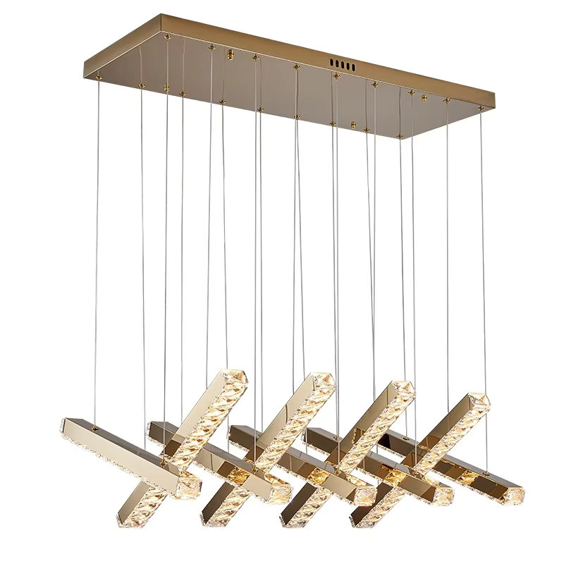 Gbbmade Nordischer Kristall-Kronleuchter in Gold/Messing für Wohnzimmer und Esszimmer - Bild 3