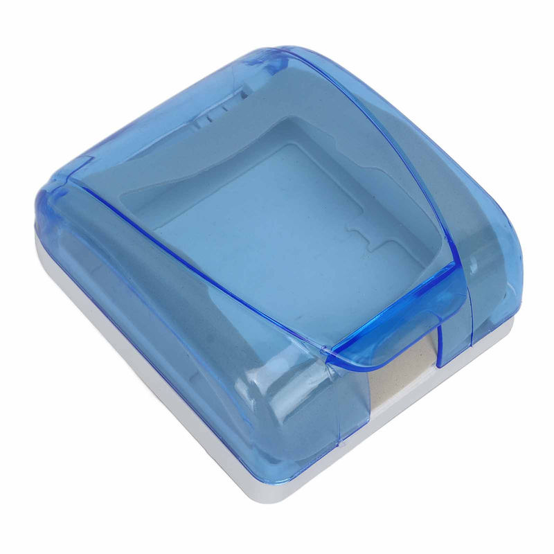 OutsideWorld Wasserdichte Schutzbox für Universal 86 Typ Steckdosen und Wandschalter, Transparent Blau - Bild 4