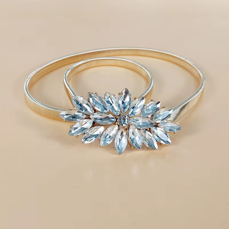 Strass-Kettengürtel, Metall, Damen - Bild 2