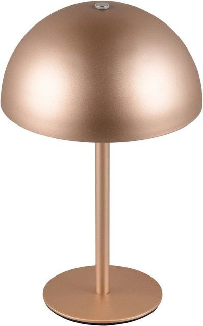 Reality LED-Tischleuchte Munoz Coffee in Braun mit Pilzform, dimmbar und wiederaufladbar, Durchmesser: 13 cm - Bild 1