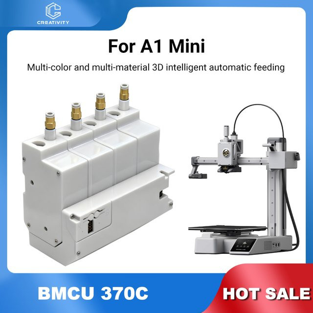 Bambu Lab BMCU 370C AMS Lite automatische Nachfüllvorrichtung für A1 MINI und P1 Serie 3D-Drucker in Weiß - Bild 1