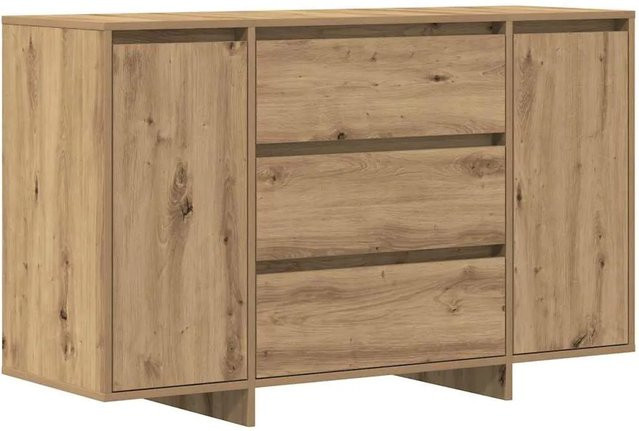 vidaXL Sideboard Artisan-Eiche in Braun aus Holzwerkstoff, B/T/H: 120 x 41 x 75 cm - Bild 1