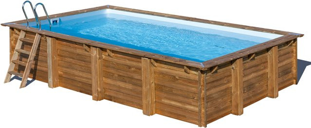 Holzpool mit den Maßen H: 133 cm, B: 620 cm, T: 420 cm - Bild 1