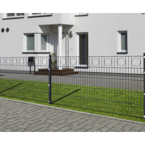 FLORAWORLD Dekorzaun-Matte Doppelstabmatte aus Stahl in Anthrazit, Höhe: 100 cm, Breite: 200 cm, Tiefe: 1,7 cm - Bild 2