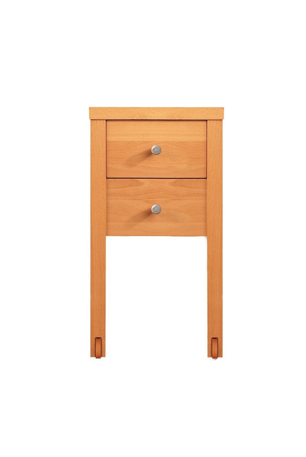 M&H Nachtkommode Diana II aus Wildoak in Braun, B/T/H: 34 x 27 x 50 cm - Bild 1
