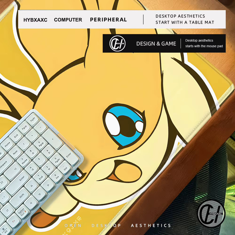 HYBXAXC D-Digimon Adventure Mauspad und Schreibtischunterlage für PC und Gamer, B/T: 900 x 400 mm - Bild 3