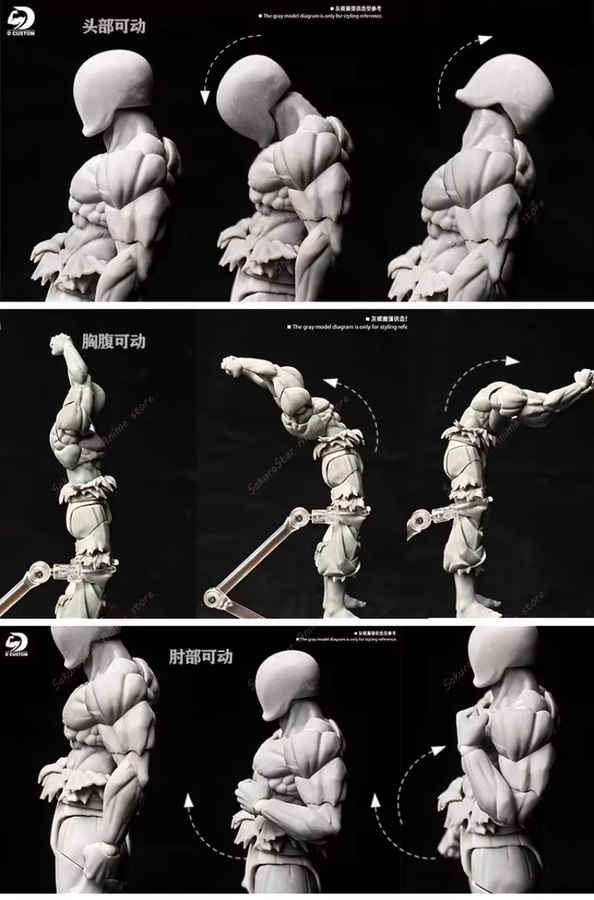 RE&DKO Studio + D Dragon Ball Z Son Goku Ultra Instinct Illusion Perceiver Super Saiyan Actionfigur, Einzelfigur - Bild 5