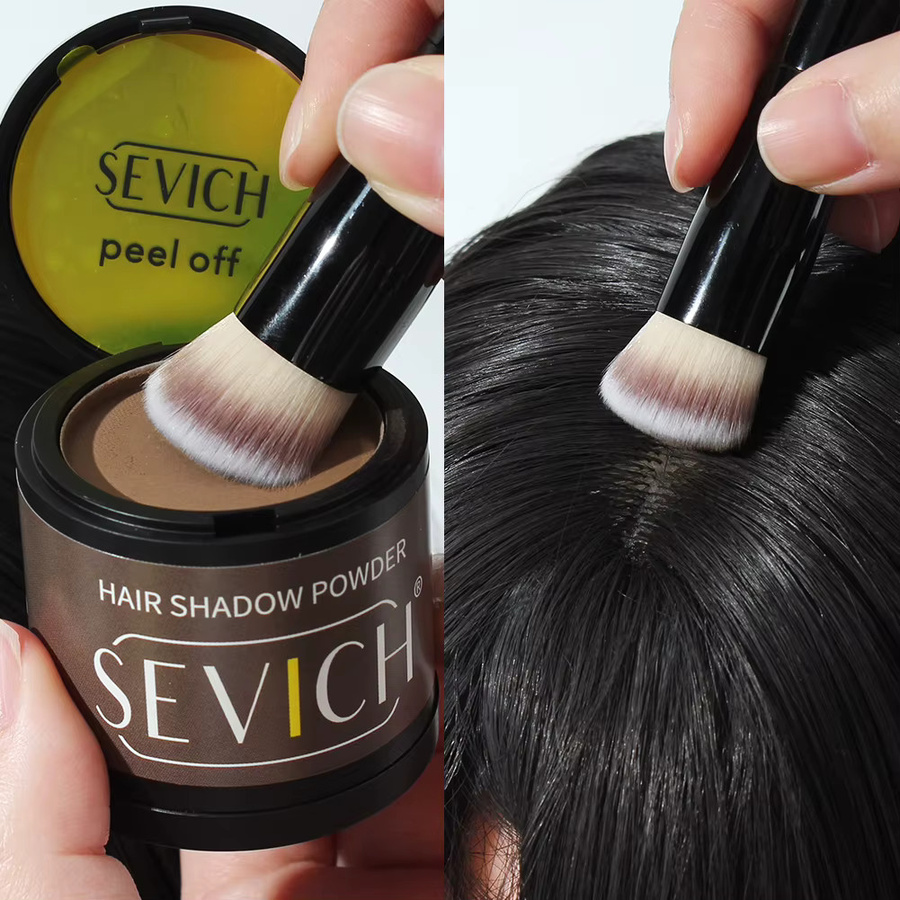SEVICH Haaransatz-Puder, schwarz, mit Pinsel, matt, Unisex - Bild 4