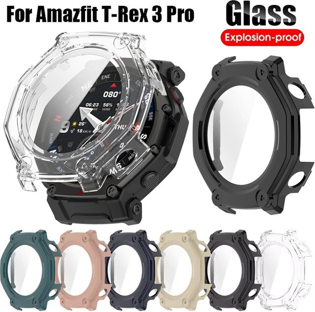 Amazfit Uhrenabdeckung, Silikon, Schwarz, Amazfit T-Rex 3 Pro 48mm - Bild 1