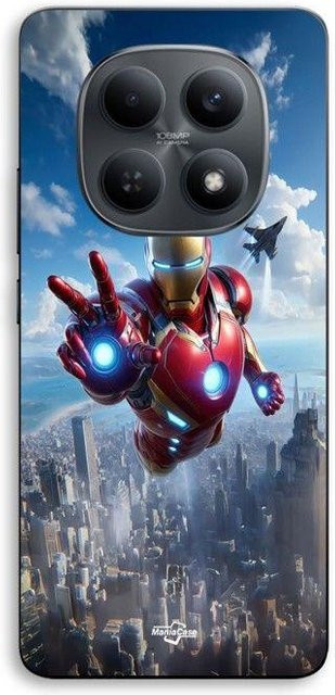 Handyhülle MANIACASE für Xiaomi Redmi Note 15 5G aus Silikon TPU mit Iron Man Angriff Motiv in Schwarz und Multicolour - Bild 1