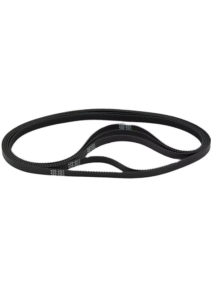 Synchronriemen für 3D-Drucker 2GT Gummi-Riemen in Schwarz mit 6mm Bandbreite und 2m Länge - Bild 1