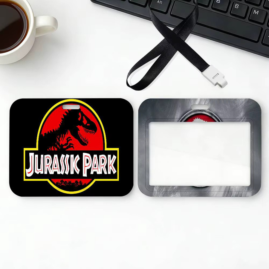 J-Jurassic-P-Park Kartenhalter aus Kunststoff für Ausweise, Studenten- und Arbeitskarten - Bild 2