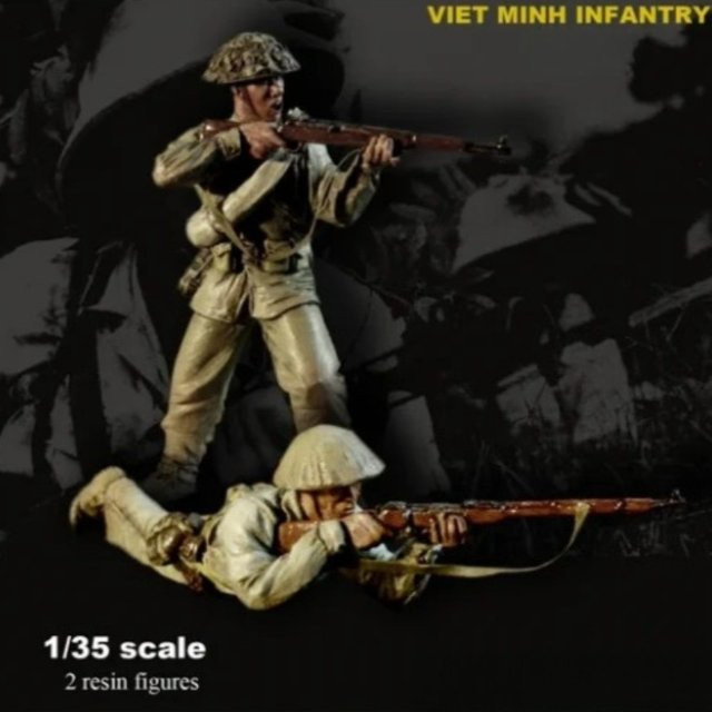 BAANFU Viet Minh Infanterie, Modellbausatz, Maßstab 1:35, unmontiert und unbemalt - Bild 1