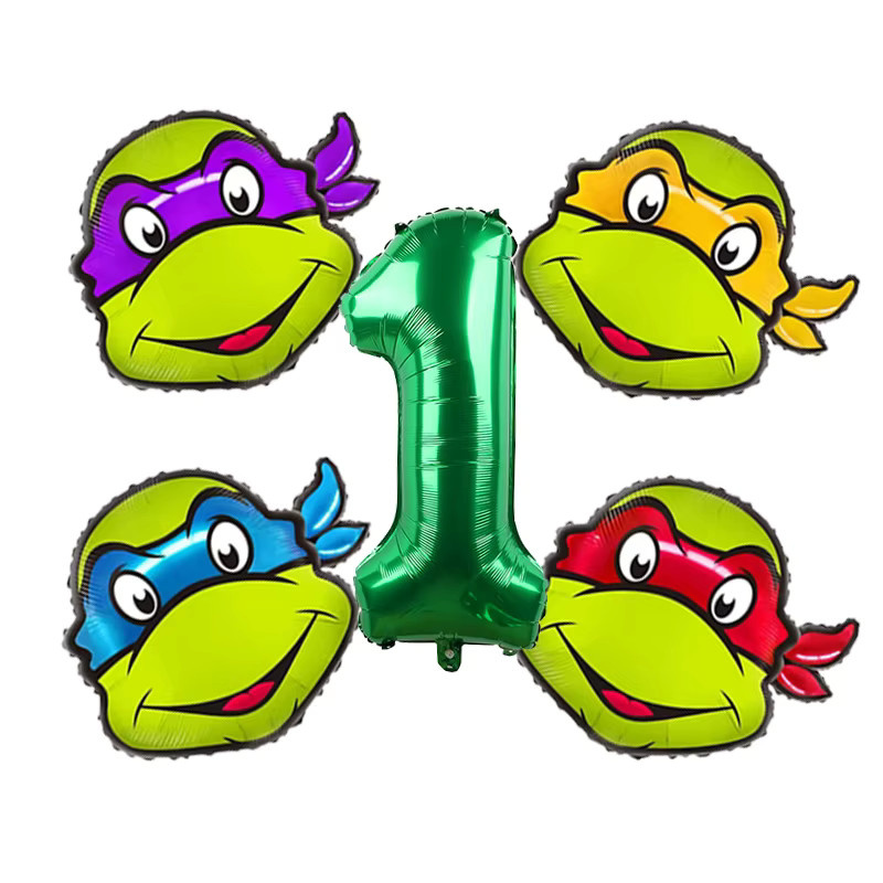 Bandai Teenage Mutant Ninja Turtles Latex- und Folienballons in Multicolour für Kindergeburtstage und Baby-Shower-Dekorationen - Bild 2