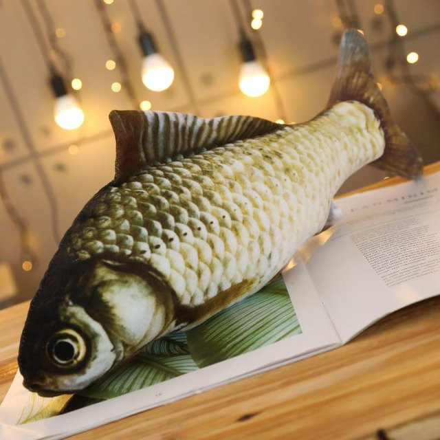 Plüschfischspielzeug Grasfisch, Plüschtier, 40cm, ab 3 Jahre - Bild 1