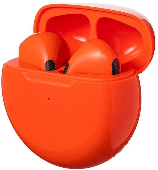 JQIQLY Air Pro 6 Drahtlose Bluetooth In-Ear Kopfhörer mit Mikrofon in Orange - Bild 1
