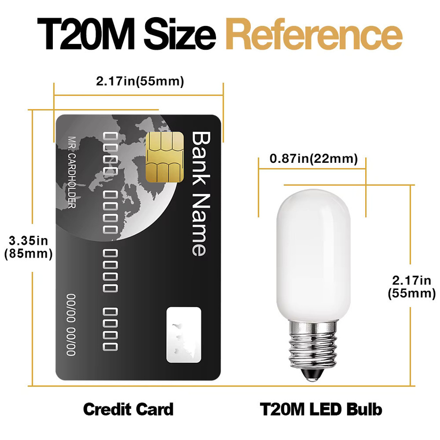 Vintage T20 LED Mini Nachtlicht Rohr Lampe Warmweiß 2700K E14 Basis 1W DC12V 24V - Bild 3