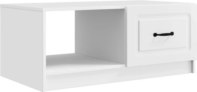 vidaXL Couchtisch in Weiß im Vintage-Design aus Holzwerkstoff, B/T/H: 90 x 50 x 37 cm - Bild 1
