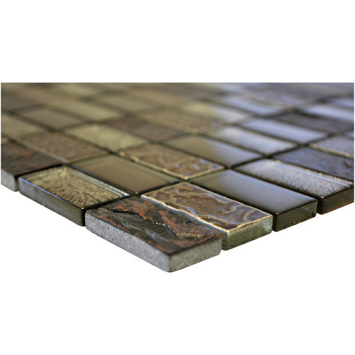 HuH Mosaik Wandfliese Mystic in Braun mit Steinoptik, B/L: 30 x 30 cm - Bild 2