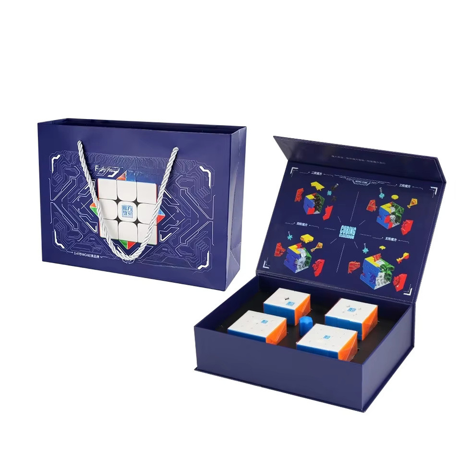 Moyu Teaching Cube Set Magnetic Positioning Bunt / Mehrfarbig 4-teiliges Set - Bild 2