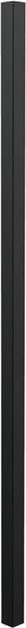 Zaunpfosten aus Aluminium in Schwarz Matt zum Einbetonieren, Durchmesser: 5,1 cm, Höhe: 170 cm - Bild 1
