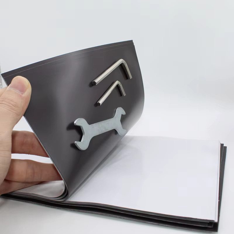 Selbstklebender Magnetblech-Aufkleber in A4, weiße Magnetmatte für Kühlschrank und Fotos, 1,0 mm Dicke - Bild 3