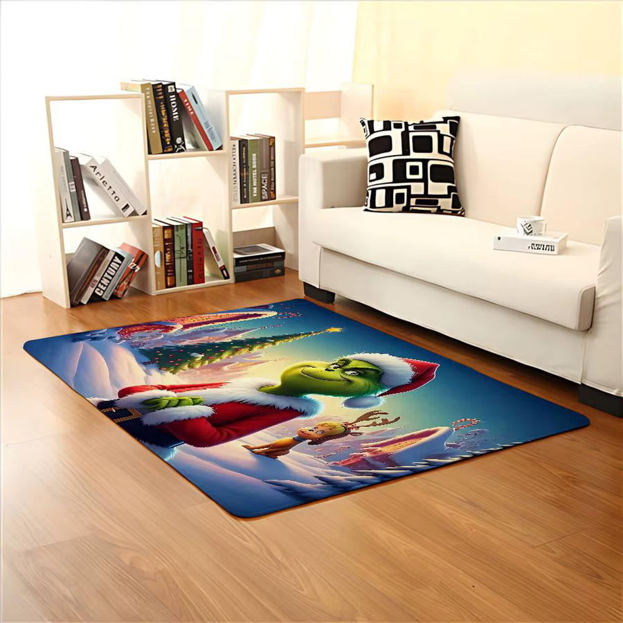 52TOYS Grinch Bodenmatte, saugfähige und schmutzabweisende Fußmatte für Badezimmer und Küche, B/T: 60 x 40 cm, Multicolour - Bild 4