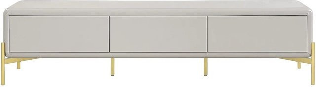 Vente-unique TV-Board Lybaka in Beige und Gold für dein Wohnzimmer - Bild 1