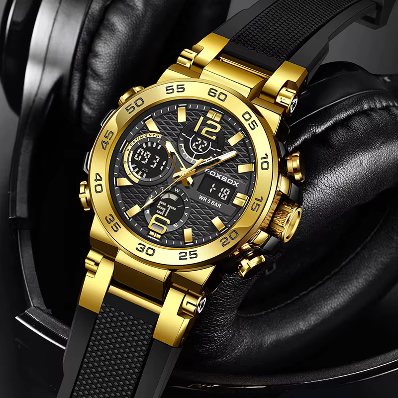 LIGE Chronograph Sportuhr, Quarz, Herren - Bild 4