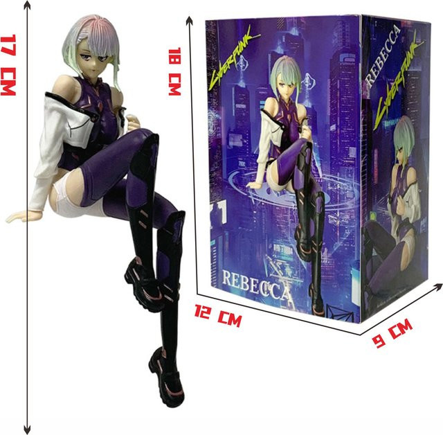 Bandai Cyberpunk Edgerunners Lucy-Sitzposen, Street Samurai Desktop-Modellspielzeug, Bunt / Mehrfarbig - Bild 1