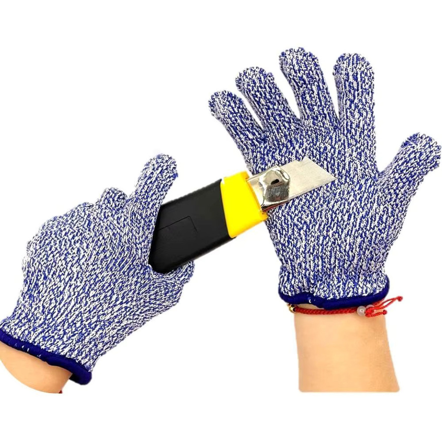 Hebel 5 Kinder Anti-Schneid-Handschuhe aus HPPE in Grau für Gartenarbeit und Sicherheit - Bild 3