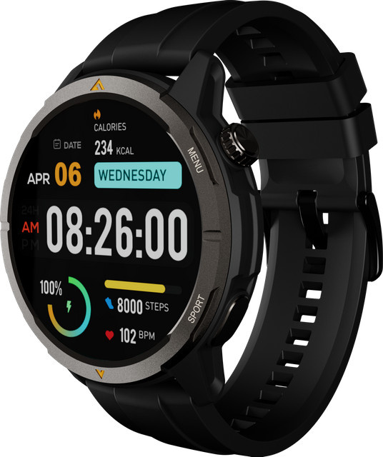 AGM MOBILE Legion Black Smartwatch für Damen in Schwarz mit GPS und Herzfrequenzmessung - Bild 1