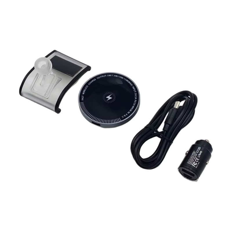 AOSRRUN Magnetische Drahtlose Ladestation für Porsche Panamera 2017-2022, 15W Smartphone-Halterung in Schwarz - Bild 4