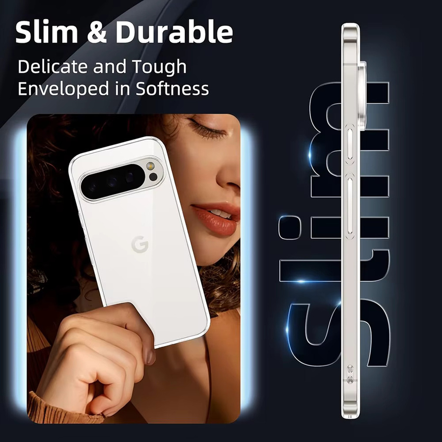 Ricestate Silikon Schutzhülle für Google Pixel 9 Transparent Stoßfest - Bild 4