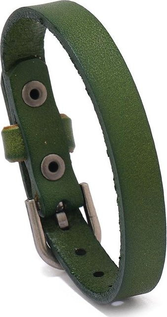 Armband Leder, grün, Vintage, Unisex - Bild 1