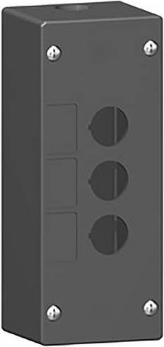 Schneider Electric XALG03 Leergehäuse aus Kunststoff in Schwarz und Grau - Bild 1